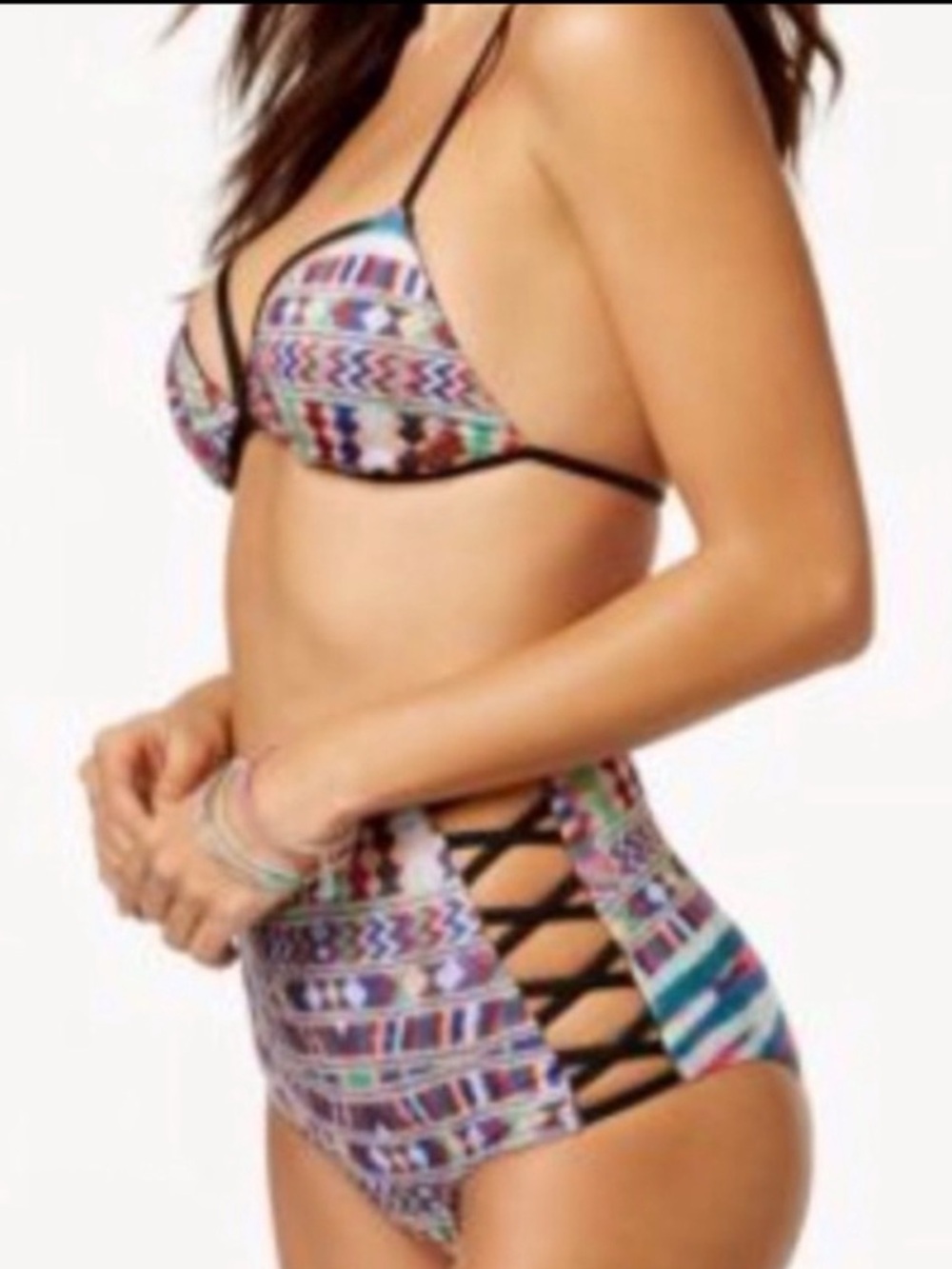 NWT ROXY High-Waisted Bikini Bottoms
